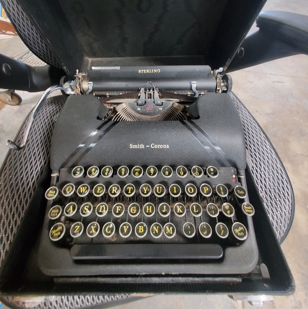 Sterling Smith-Corona Vintage Typewriter